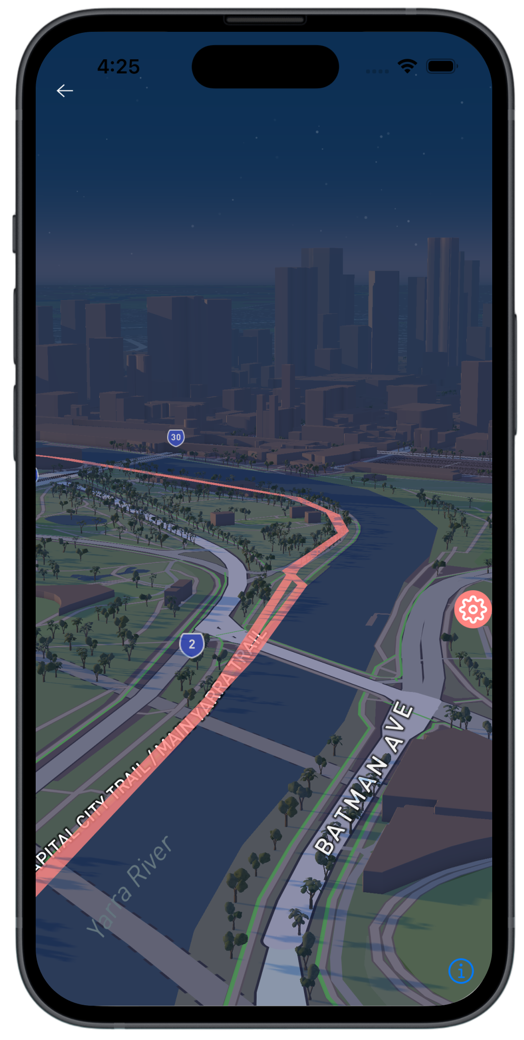 Run GPS feature of App screenshot