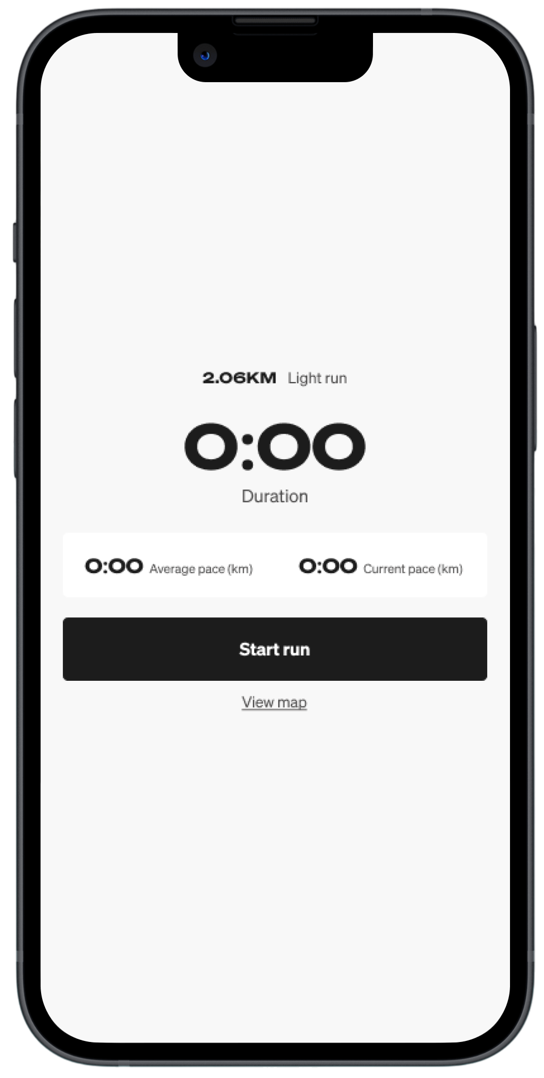 Run GPS feature of App screenshot