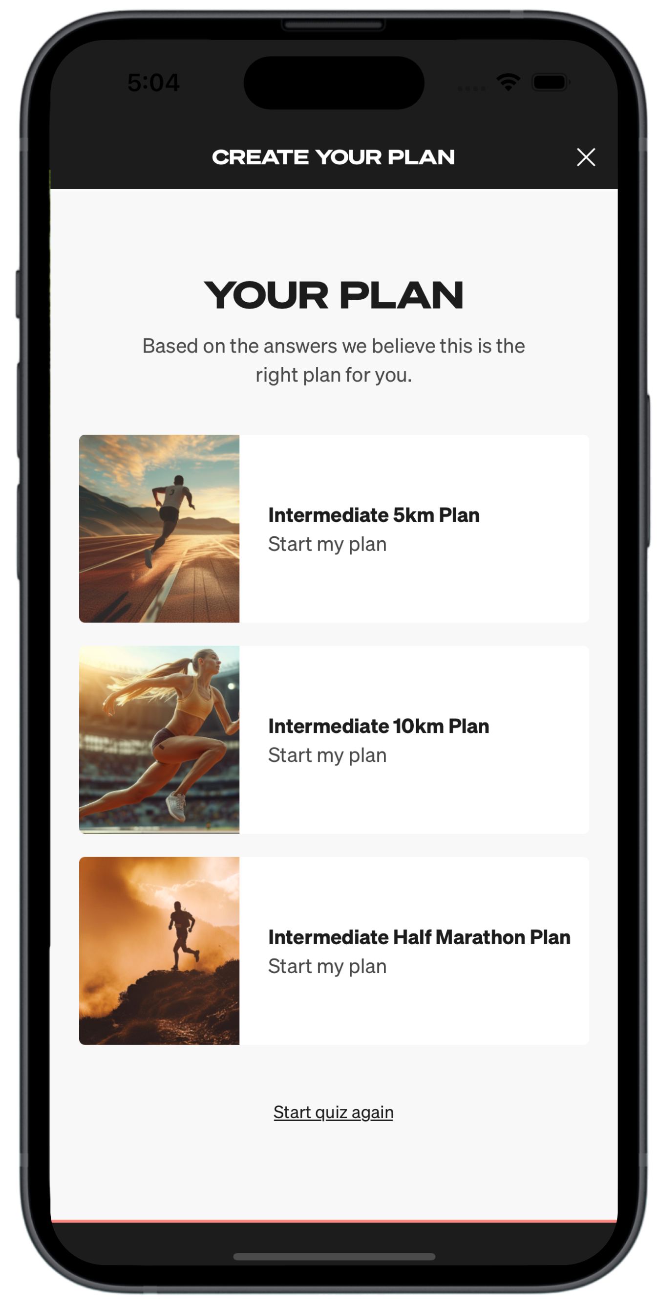 Run GPS feature of App screenshot